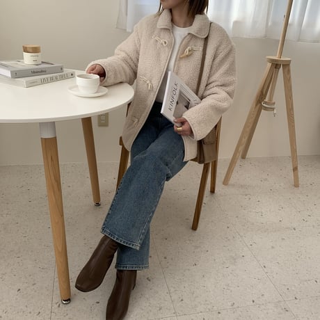 ダッフルボアショートコート