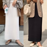 シンプル美ラインニットタイトスカート