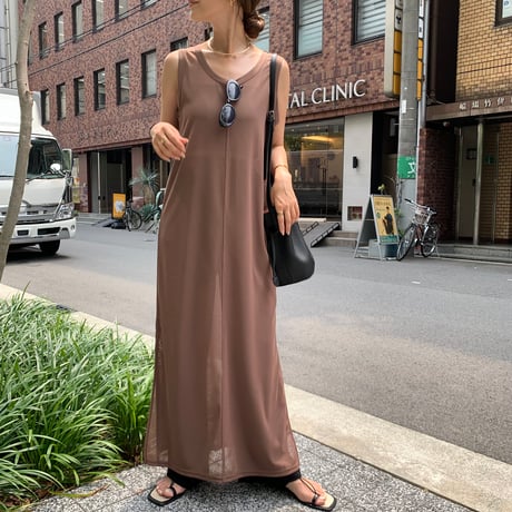 2WAYシアーメッシュワンピース
