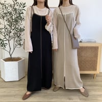 2WAYショルダーリボンキャミソールワンピース