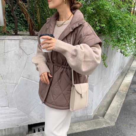 ドローコード2WAY袖取り外し中綿ダウン