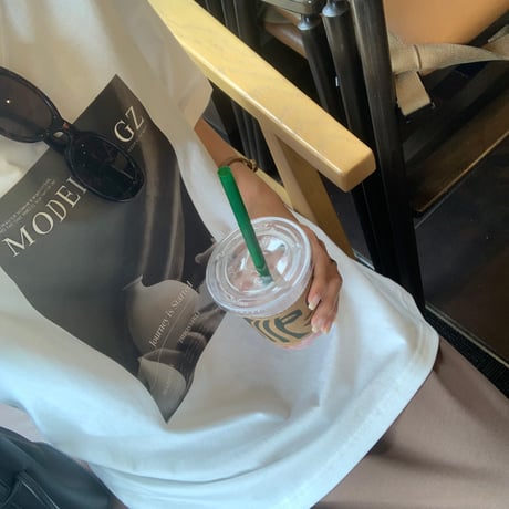 ニュアンスコットンフォトTシャツ