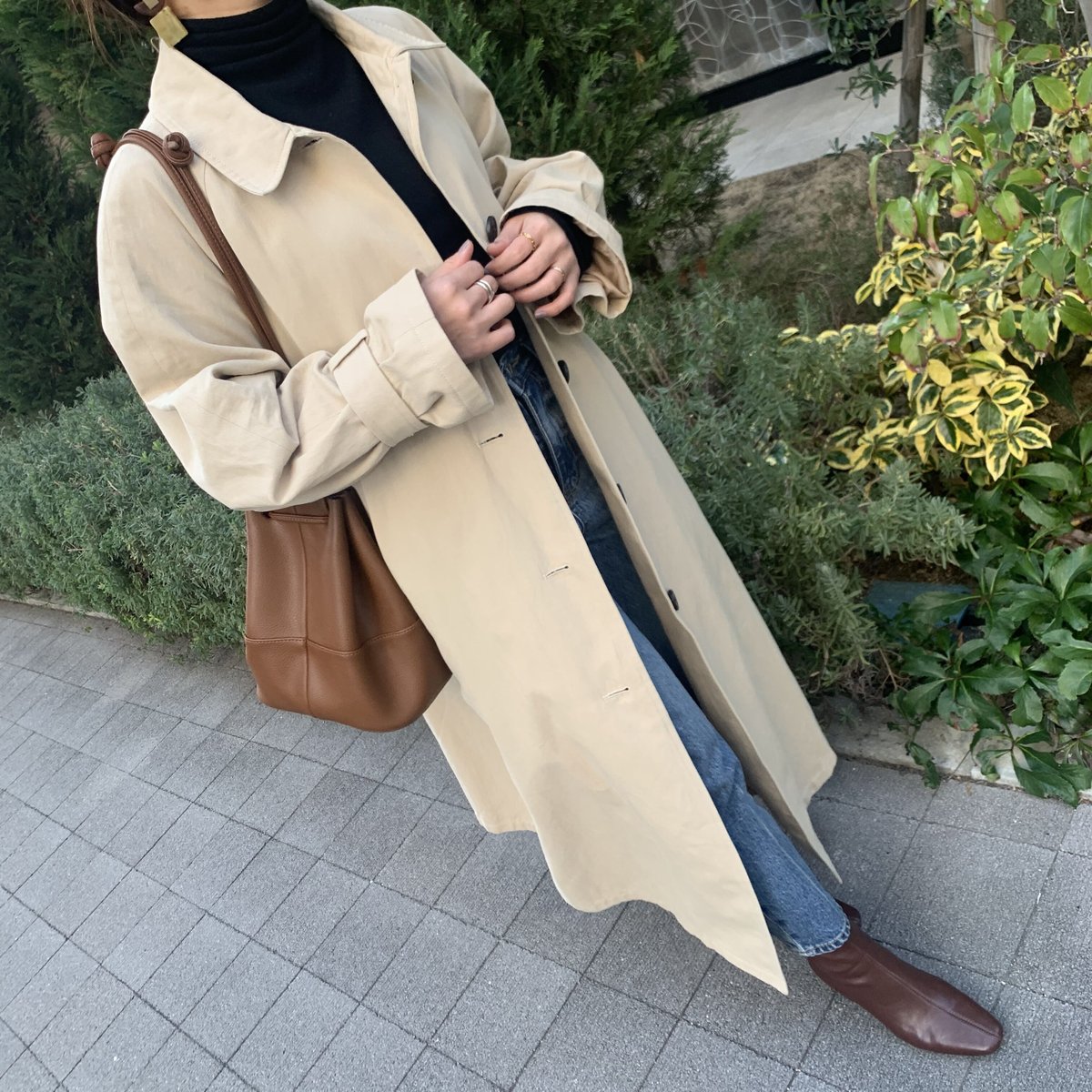 スプリングステンカラーコート | BLATE