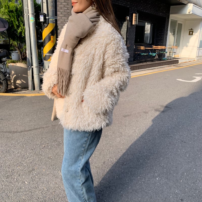 プードルエコファースタンドジャケット | BLATE