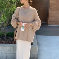 アンサンブル柔らかとろみニット