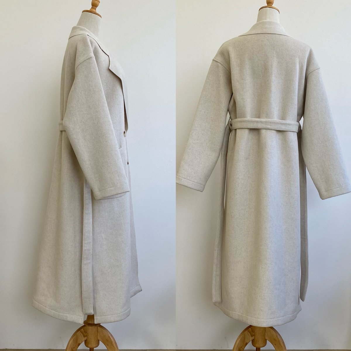 新品タグ付き【エストネーション】ホワイトウールリバーガウン