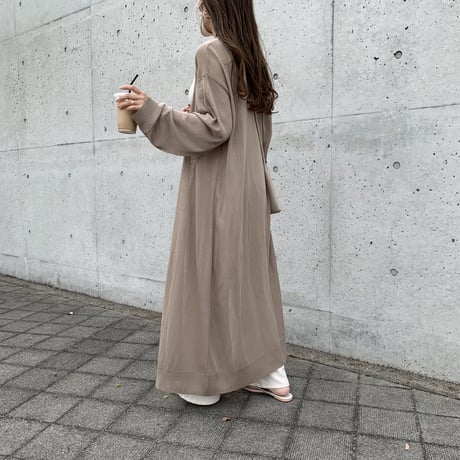 シアーロングカーディガン