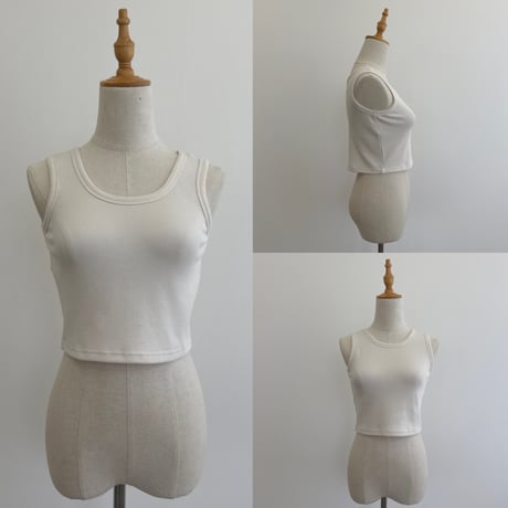 やわらかワッフルストレッチタンクトップ