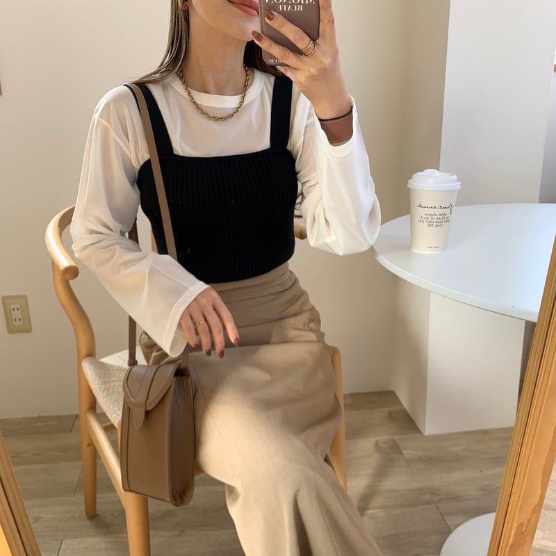 2WAYリブニットビスチェ | BLATE