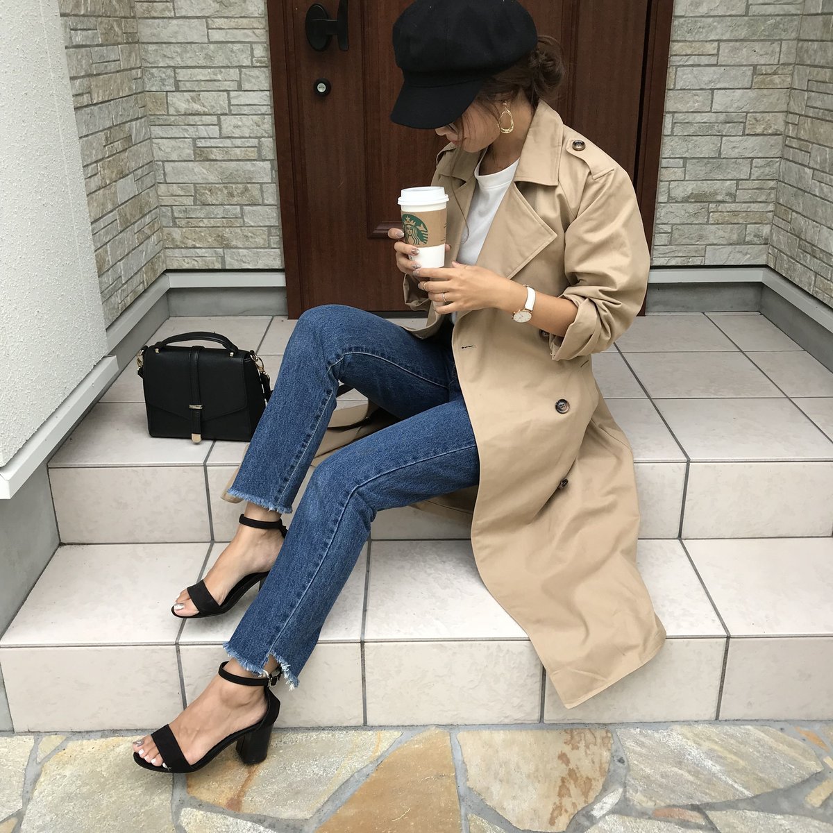 カットオフハイウエストブルーデニム | BLATE