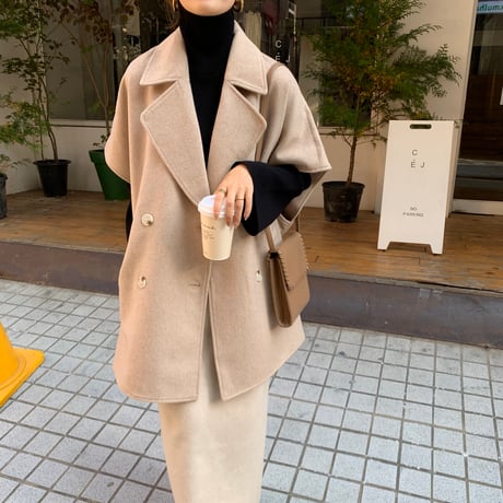 ウールケープコート