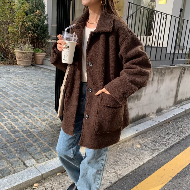 売りつくし大処分中❣️BLATE ボアニュアンスミドルコートアイボリー即購入⭕️ ボアニュアンスミドルコート | BLATE