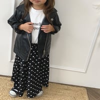 kidsドットフレアスカート