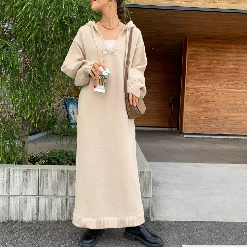 ふわもちパーカーニットワンピース・新色 | BLATE