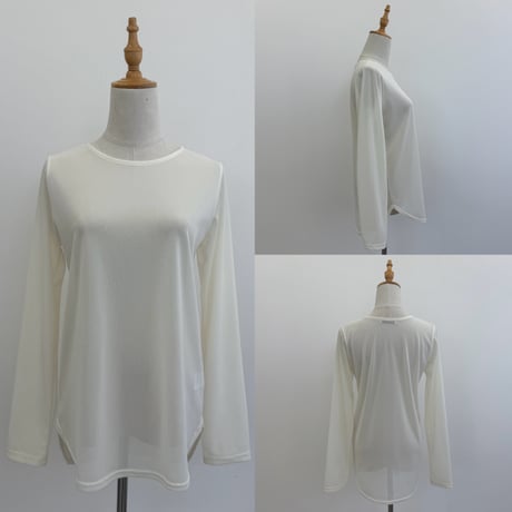 シアーメッシュ細見えラウンドロンTee