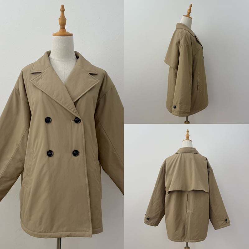 裏キルトトレンチミドルコート | BLATE