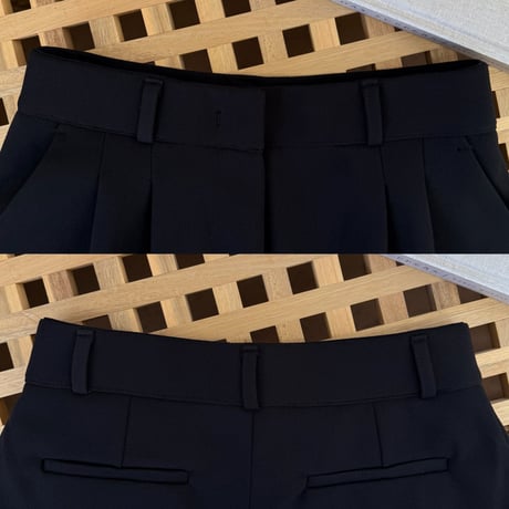 裏起毛タックワイドパンツ