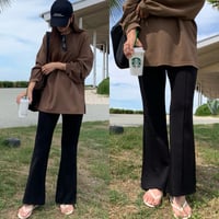 水陸両用・美ラインセンターシームフレアパンツ