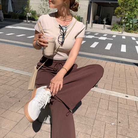 ニュアンス2wayドローコードスウェットパンツ