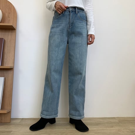 最高ストレッチ裏起毛美脚テーパードデニム