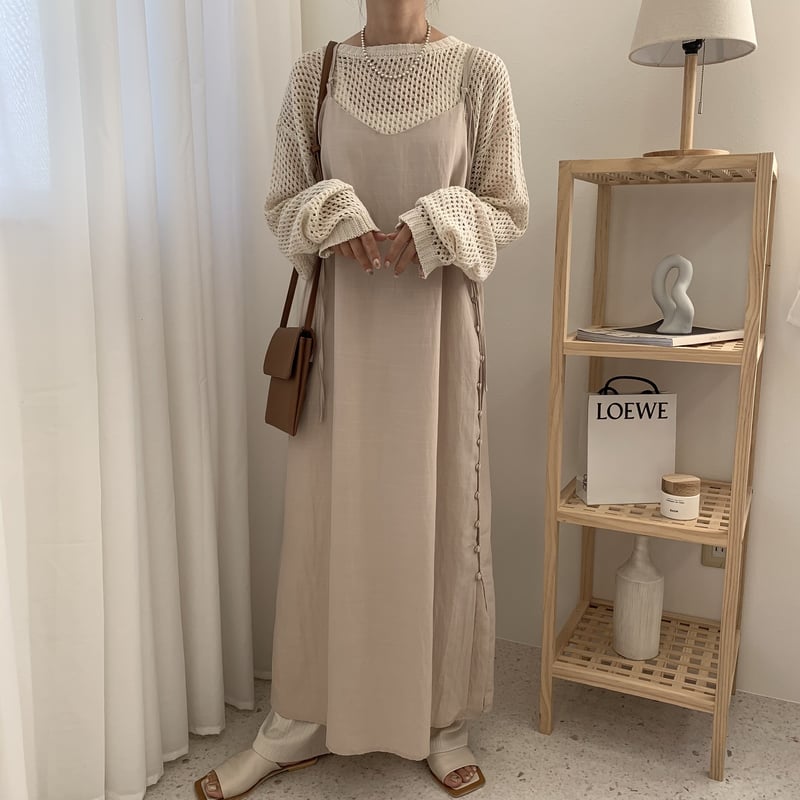 デザインキャミソールワンピース | BLATE 