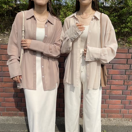 シアーシフォンシャツ