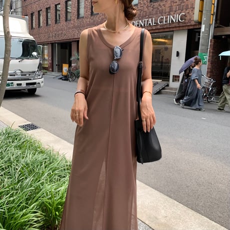 2WAYシアーメッシュワンピース