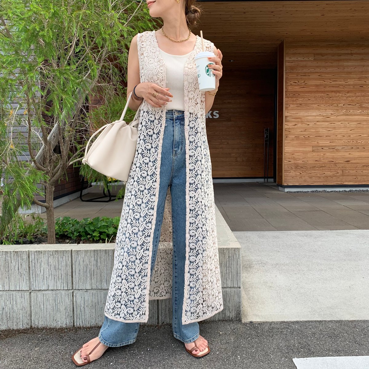 cygne シーニュ 2024AW スワンジレ Valérie グレー