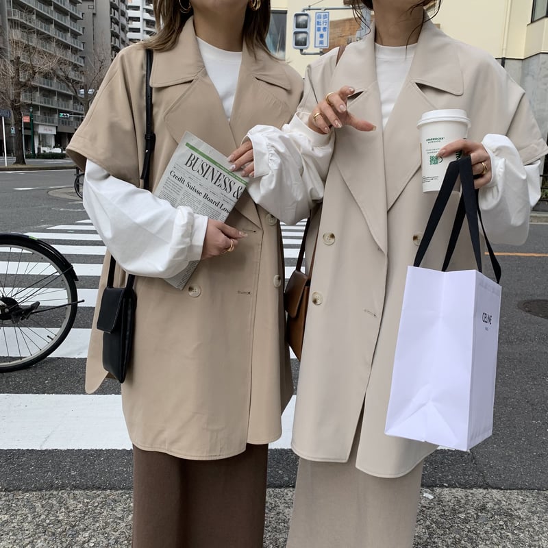 2wayポンチョトレンチ | BLATE