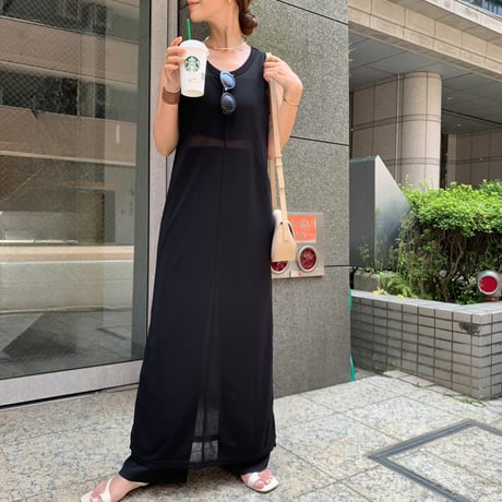 2WAYシアーメッシュワンピース