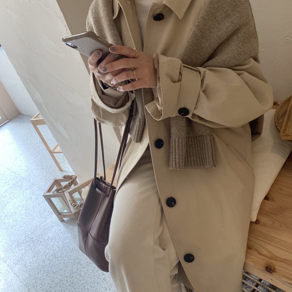 スプリングステンカラーコート | BLATE