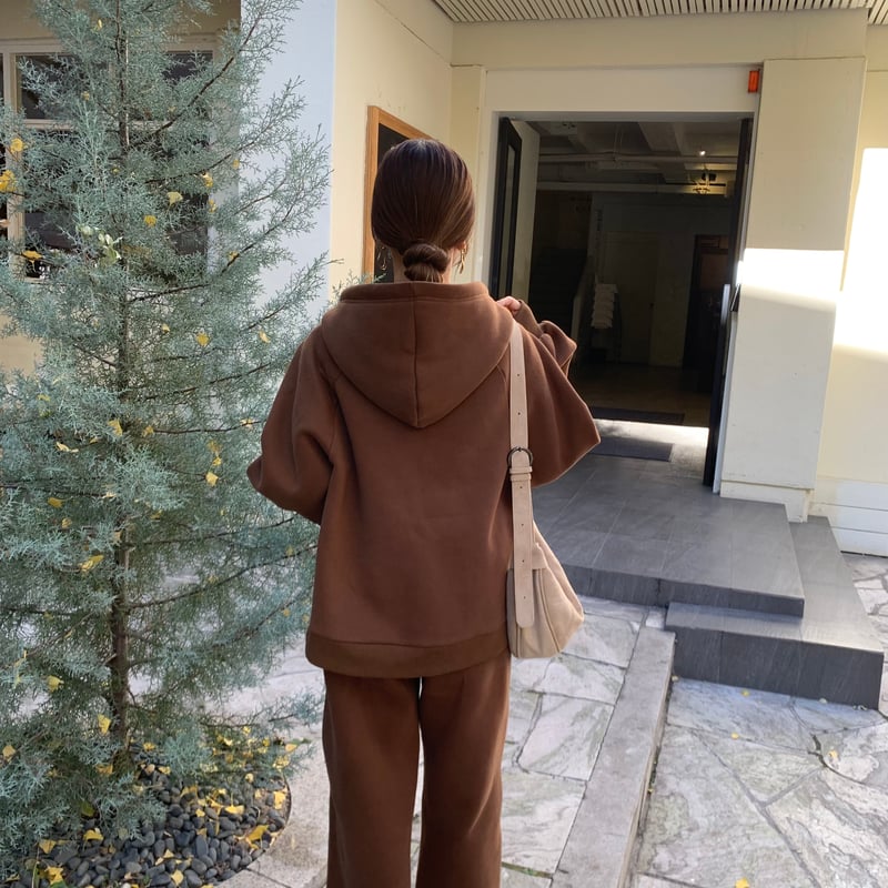 裏起毛ボリュームフードジップパーカー | BLATE