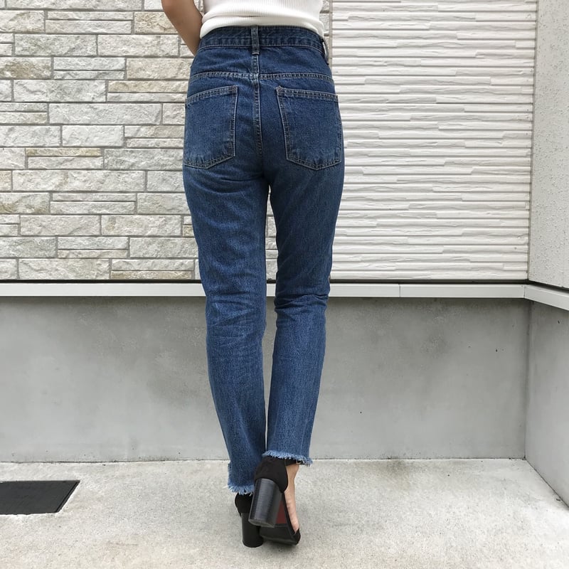 holidayホリディ カットオフハイウエストデニムパンツ Sサイズ