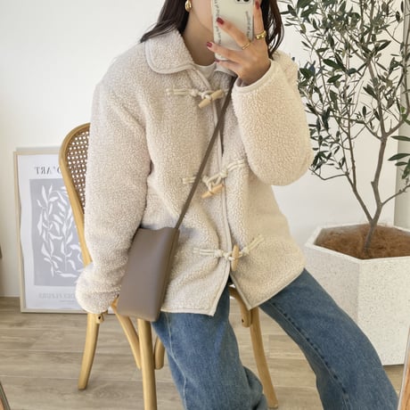 ダッフルボアショートコート
