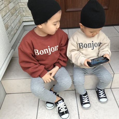 BONJOUR裏起毛スウェット