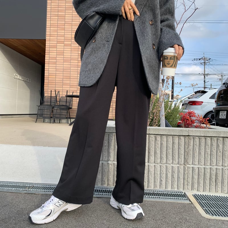 裏起毛タックワイドパンツ | BLATE