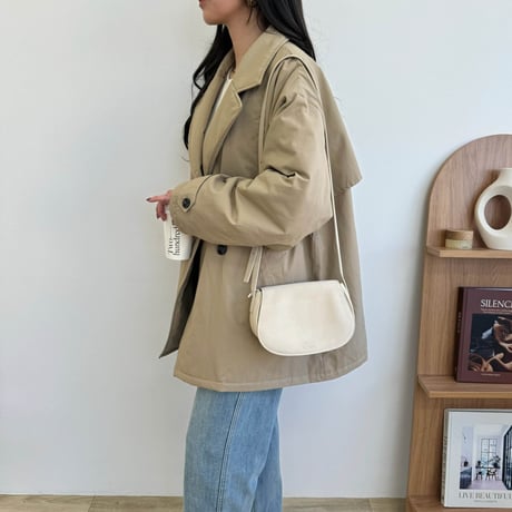 裏キルトトレンチミドルコート