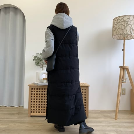 中綿ロングベスト