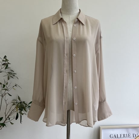 シアーシフォンシャツ