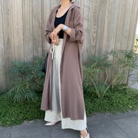 Original上質スウェード調ロングシャツ