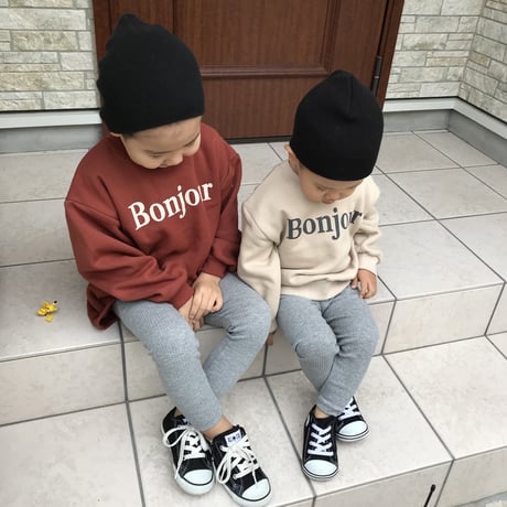 BONJOUR裏起毛スウェット