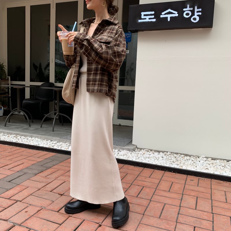 ブラウンショートチェックシャツ | BLATE