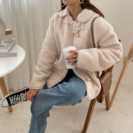 ダッフルボアショートコート