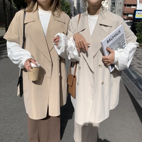 2wayポンチョトレンチ