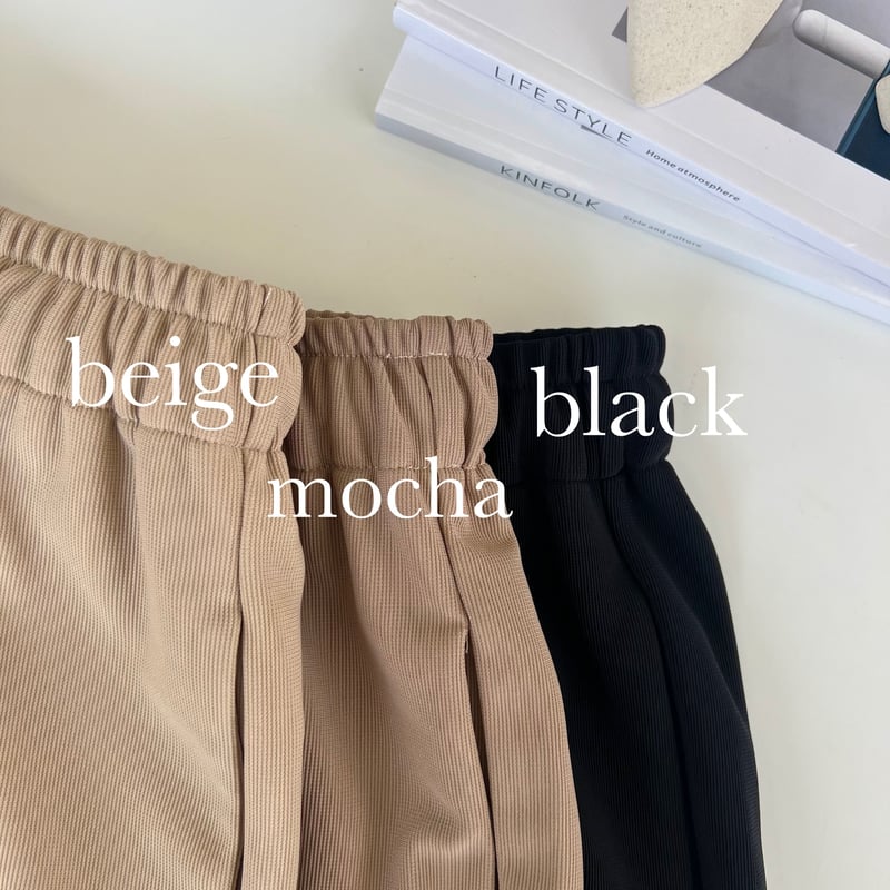 細見えスイムショートパンツ キーネックと同素材 | BLATE