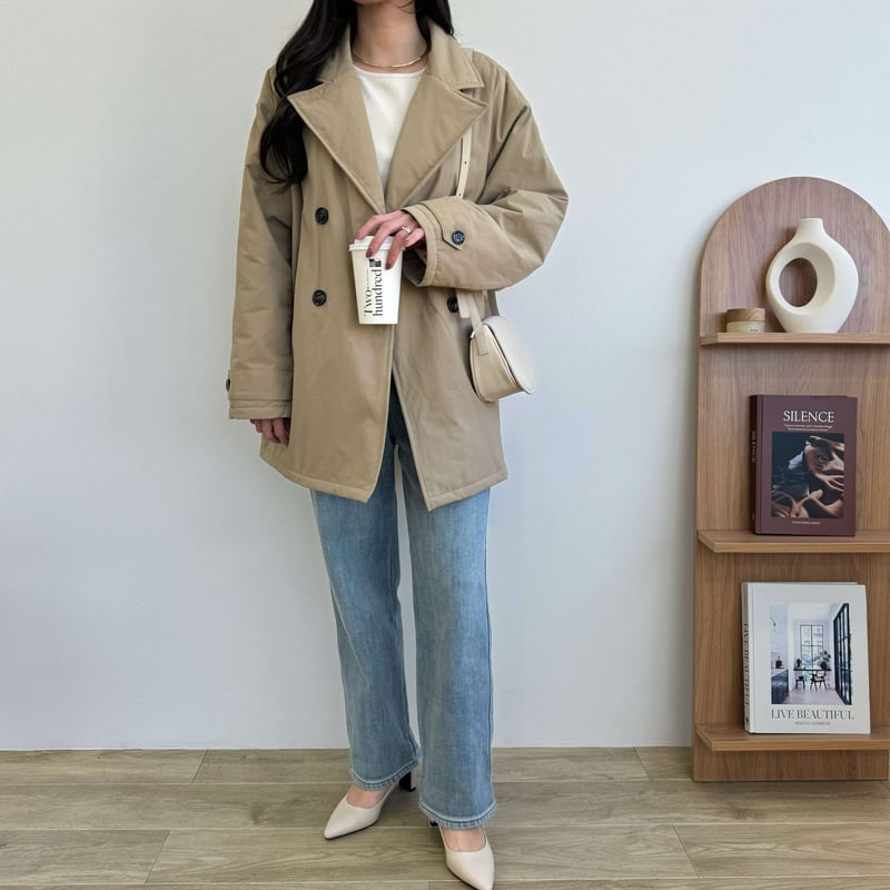 裏キルトトレンチミドルコート | BLATE