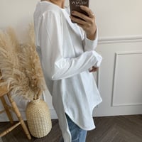 cotton100％チュニック丈ロンT