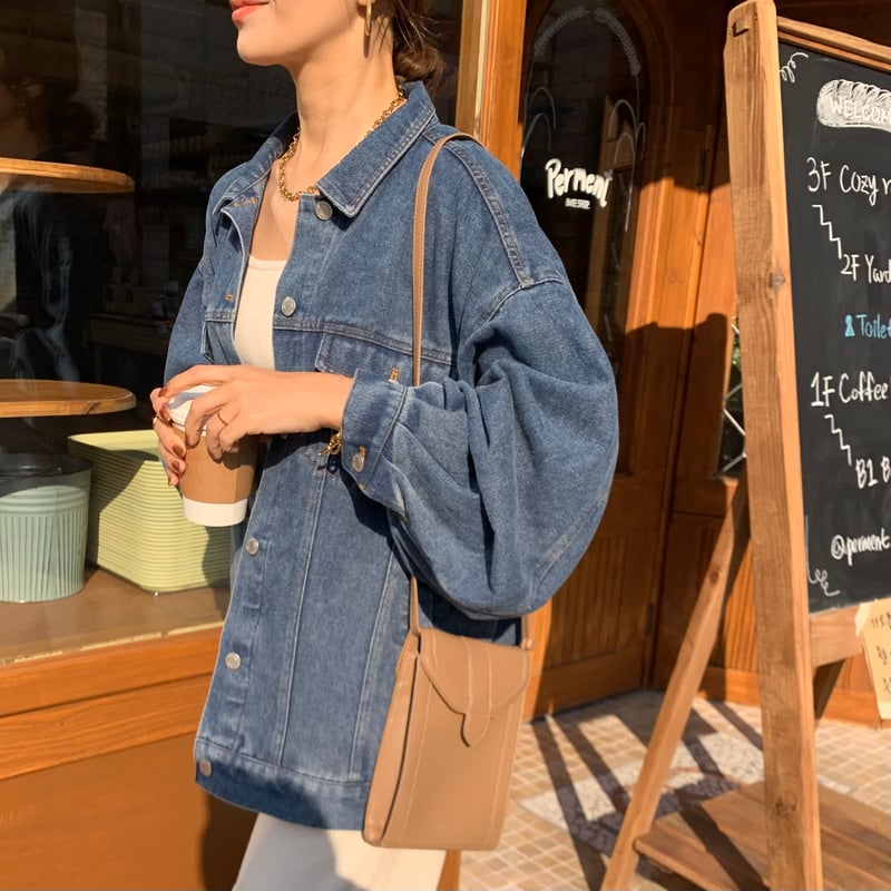 ボリュームスリーブデニムジャケット | BLATE