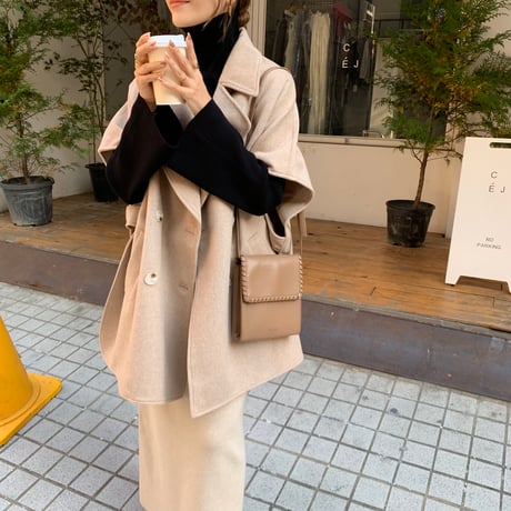 ウールケープコート