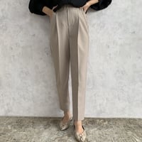 美脚・ハイウエストセンタープレステーパードパンツ